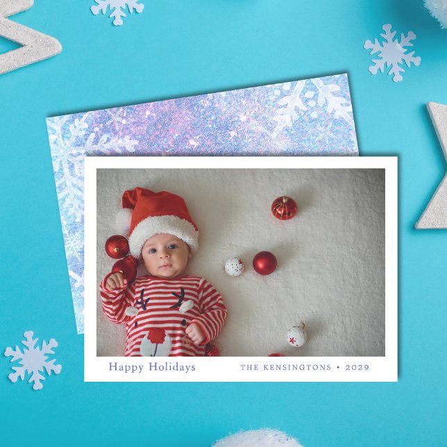 Primera tarjeta de Navidad del bebé personalizado (Custom Baby's First Christmas Card)