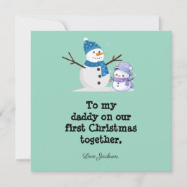 Primera tarjeta de Navidad personalizada para nuev