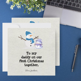 Primera tarjeta de Navidad personalizada para nuev
