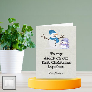 Primera tarjeta de Navidad personalizada para nuev