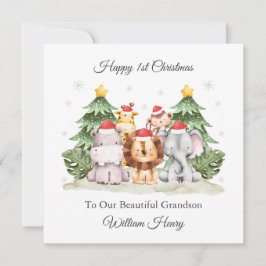 Primera tarjeta de Navidades de animales de la jun