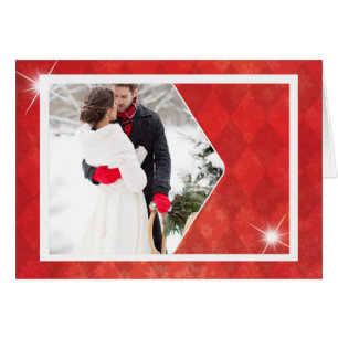 Primera tarjeta de Navidades de fotografía navideñ