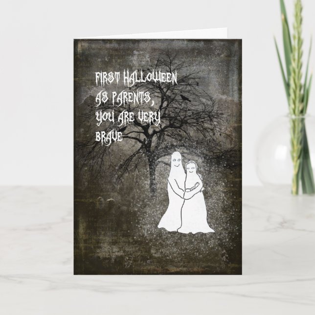 Primera tarjeta de padres para Halloween (Anverso)