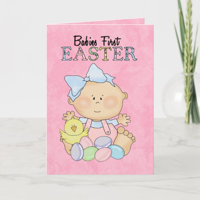 Primera tarjeta de Pascua para el bebé (Anverso)