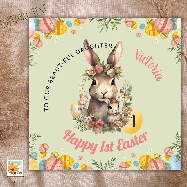 Primera tarjeta de Pascua personalizada, primer co (Subido por el creador)