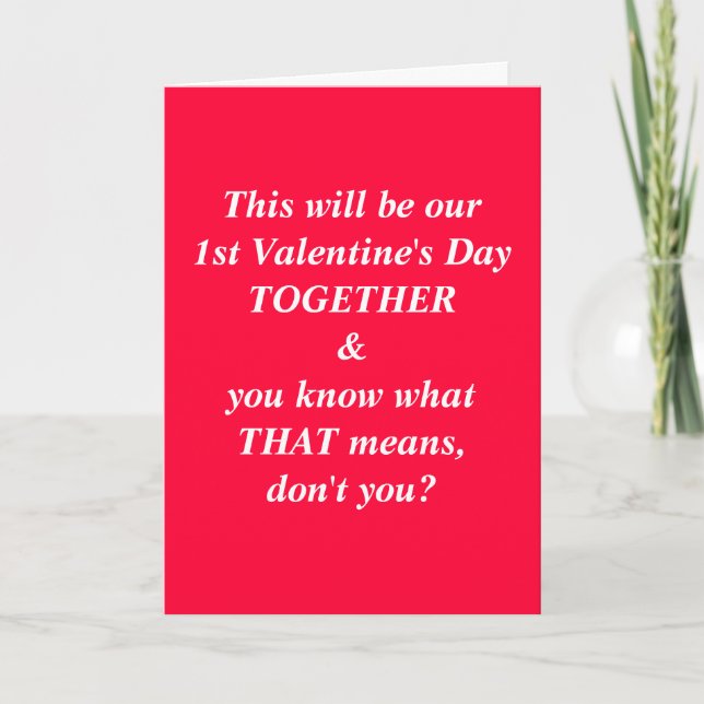 Primera tarjeta de vacaciones de San Valentín junt (Anverso)