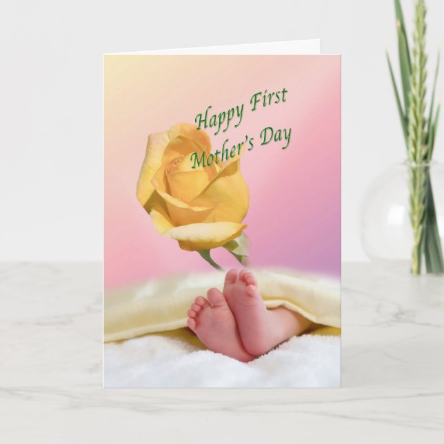Primera tarjeta del día de la madre (Anverso)