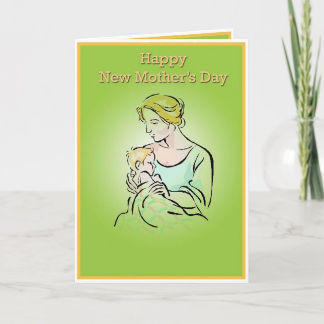 Primera tarjeta del día de la madre (Anverso)