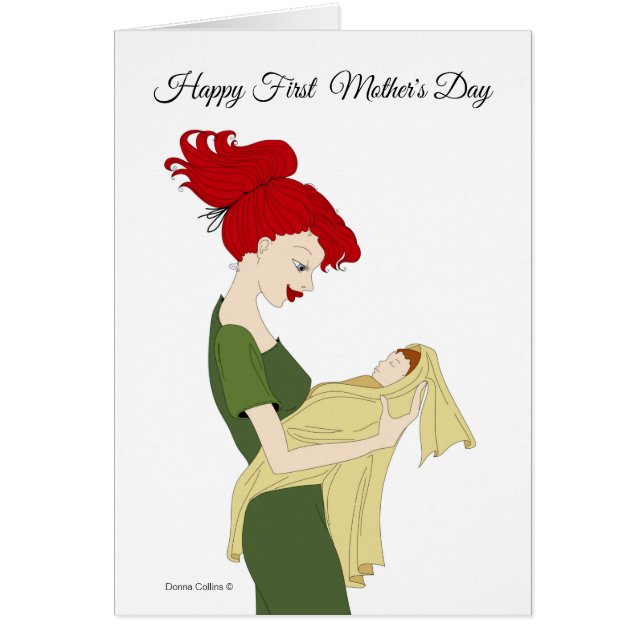 Primera tarjeta del día de la madre (Frente)