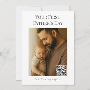 Primera tarjeta del día del padre con sorpresa QR