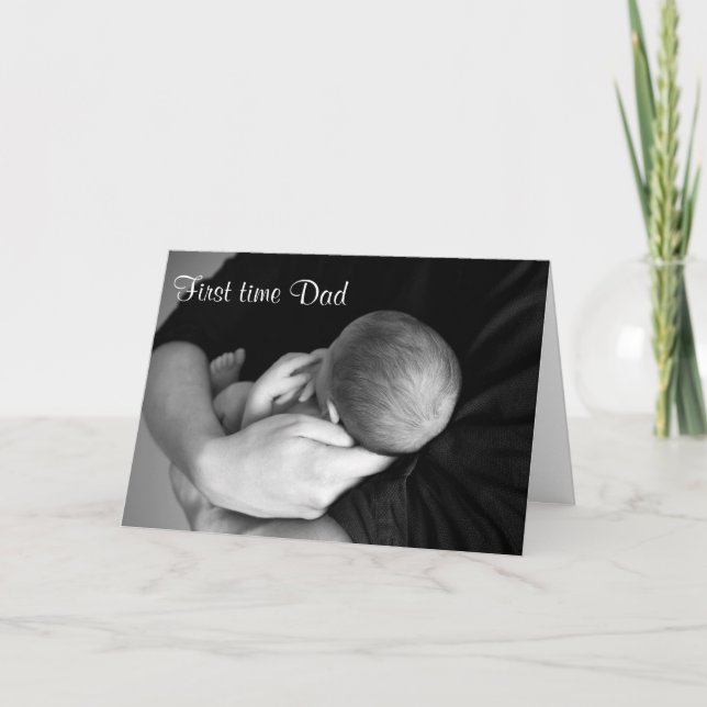 Primera tarjeta del día del padre de papá (Anverso)