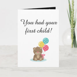 Primera tarjeta del niño para el childfree
