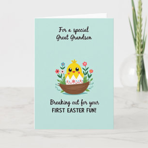 Primera tarjeta especial divertida de Pascua