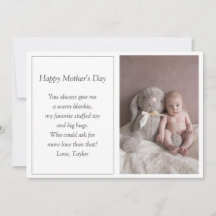 Primera tarjeta fotográfica del día de la madre