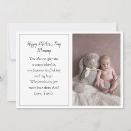 Primera tarjeta fotográfica del día de la madre de