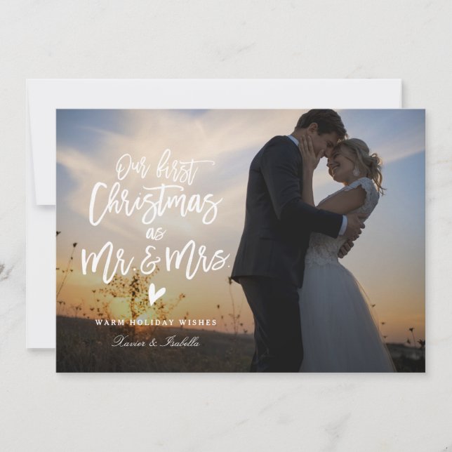 Primera tarjeta fotográfica navideña (Anverso)