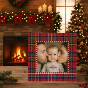 Primera tarjeta fotográfica navideña personalizada