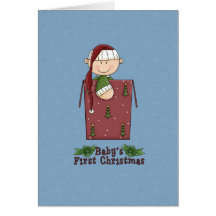 Primera tarjeta navideña de bebé
