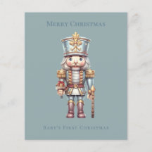 Primera tarjeta navideña del bebé de los cazabotas