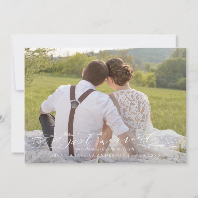 Primera tarjeta navideña recién casada (Anverso)