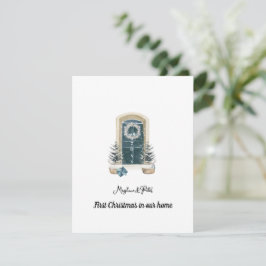 Primera tarjeta verde de Navidad en nuestra casa