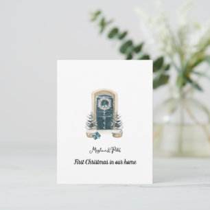 Primera tarjeta verde de Navidad en nuestra casa