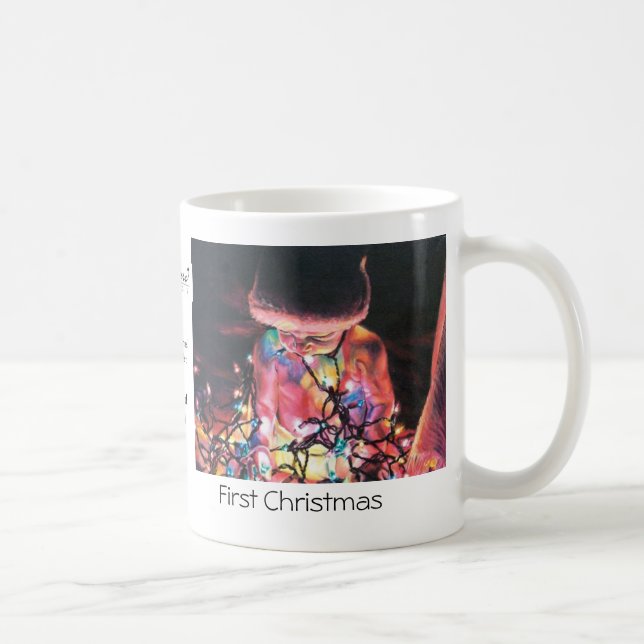 Primera taza del navidad con la impresión original (Derecha)