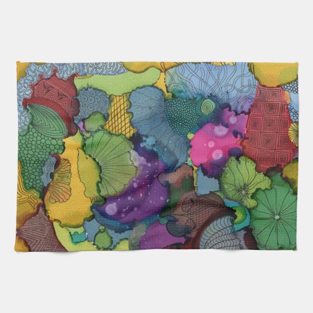 Primera toalla de cocina de Doodle (Horizontal)