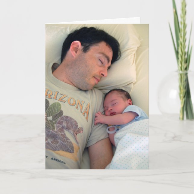 Primera vez que papá haga su propia tarjeta de fot (Anverso)