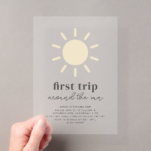 Primera vuelta alrededor del sol Invitación de cum