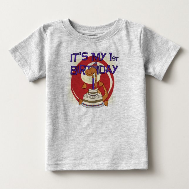Primeras camisetas y regalos del cumpleaños de (Anverso)