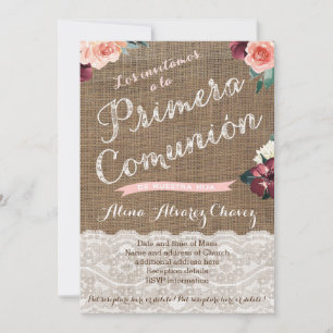 Primeras invitaciones de la Comunión a Latina Chic