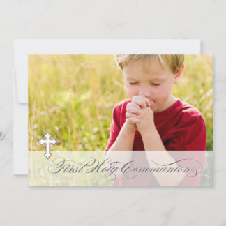 Primeras invitaciones de la comunión de la foto