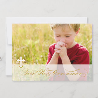 Primeras invitaciones de la comunión de la foto