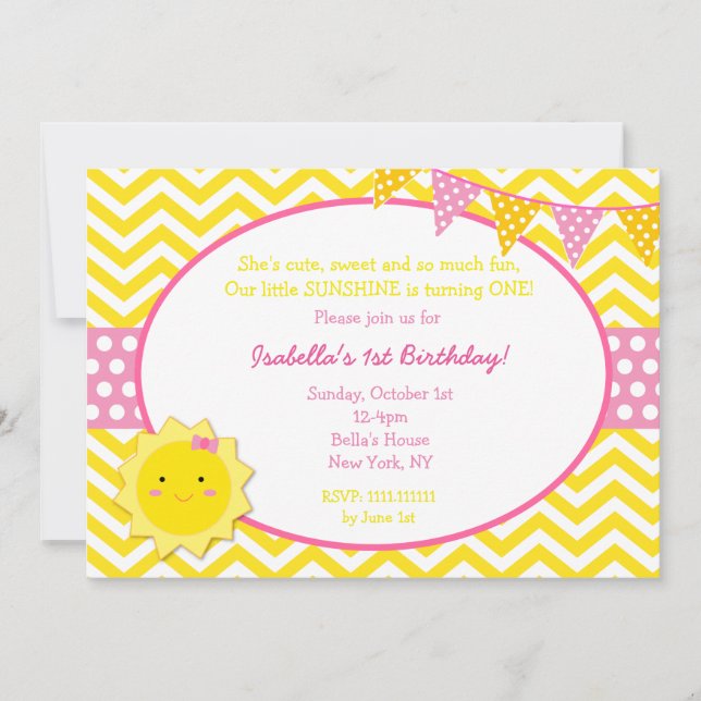 Primeras invitaciones de la fiesta de cumpleaños (Anverso)