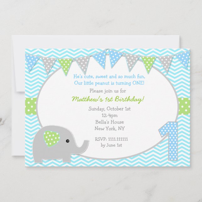 Primeras invitaciones de la fiesta de cumpleaños (Anverso)