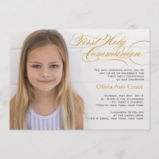 Primeras invitaciones de lujo de la comunión de la