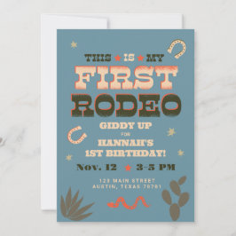 Primeras invitaciones de rodeo de cumpleaños