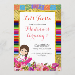 Primeras invitaciones del cumpleaños del chica