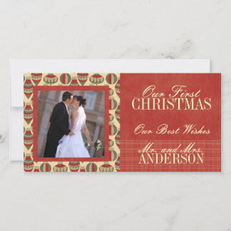 Primeras tarjetas de fotos de Boda de Navidad