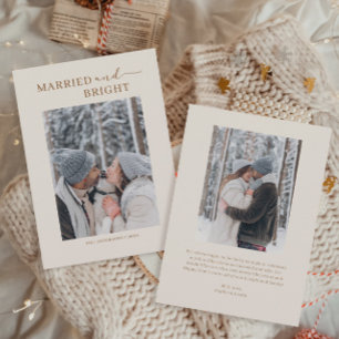 Primeras tarjetas de Navidad casadas y luminosas