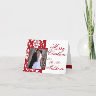 Primeras tarjetas de Navidad del damasco de la