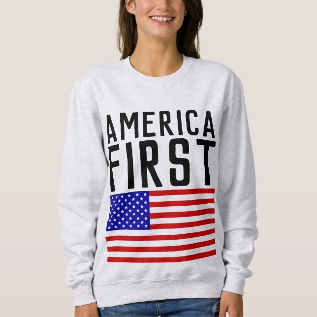 PRIMERO ESTADOS UNIDOS, camisetas patrióticas (Anverso)