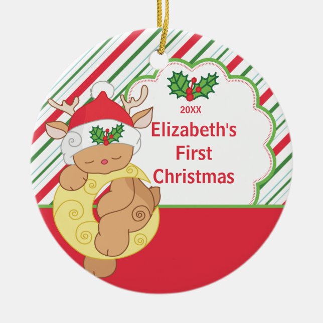 Primeros ciervos del reno del ornamento del (Frente)