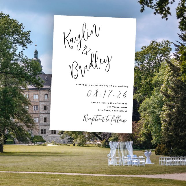 Primeros nombres de invitaciones blancas de Boda m (Subido por el creador)