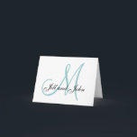 Primeros nombres Invitaciones a la boda inicial az<br><div class="desc">Personalizar con su información personal y colores bodas.</div>