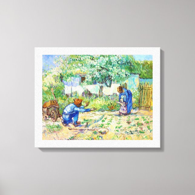 Primeros pasos (después de Millet) Arte de Vincent (Anverso)