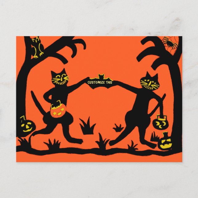 Primitiva postal de Halloween (Anverso)