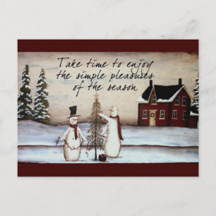 Primitiva postal de Snowman