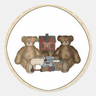 Primitivo del país Teddy Bears & Toyys Pegatinas
